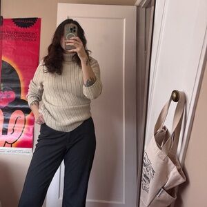 90s Oversized Chunky Turtleneck - 100% Cotton